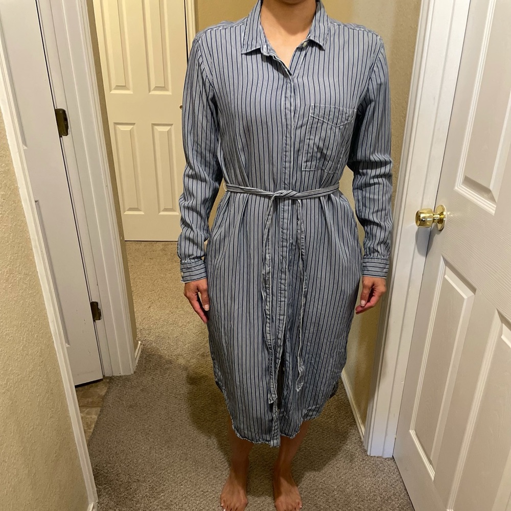 Denim Stripe Gap Dress